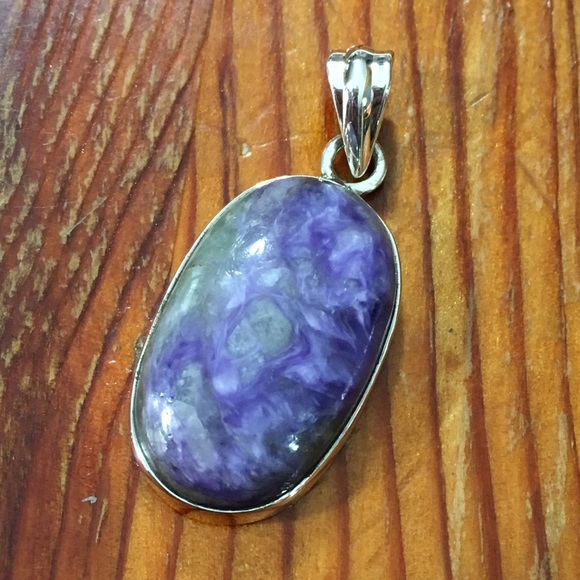 Charoite Pendant set in 925 Silver - Picture 2 of 8